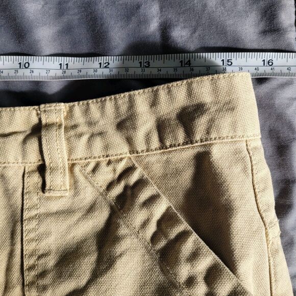 Prana Utility Barrel Pants Size 6 High Rise Crop Organic Cotton Baggy Rock Ridge - Picture 7 of 11